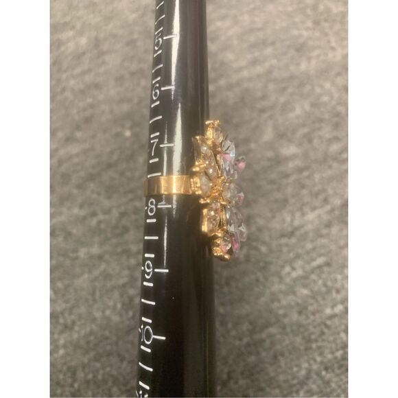 Adjustable Flower Statement Ring - Picture 2 of 5